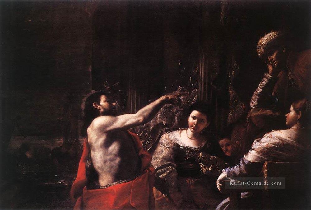 Johannes der Täufer vor Herod Barock Mattia Preti Ölgemälde